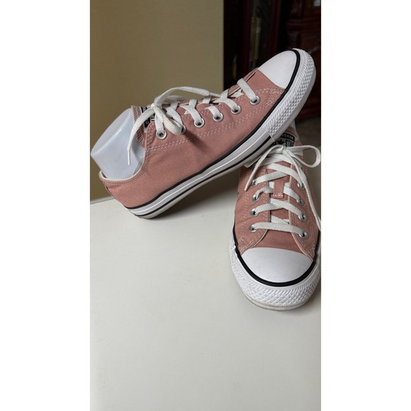 Converse all Star Low Top Chuck Taylor Sneakers pink Women's Size 9.5/M 7.5 - Picture 3 of 9